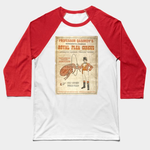 Flea Circus poster Baseball T-Shirt by jurjenbertens